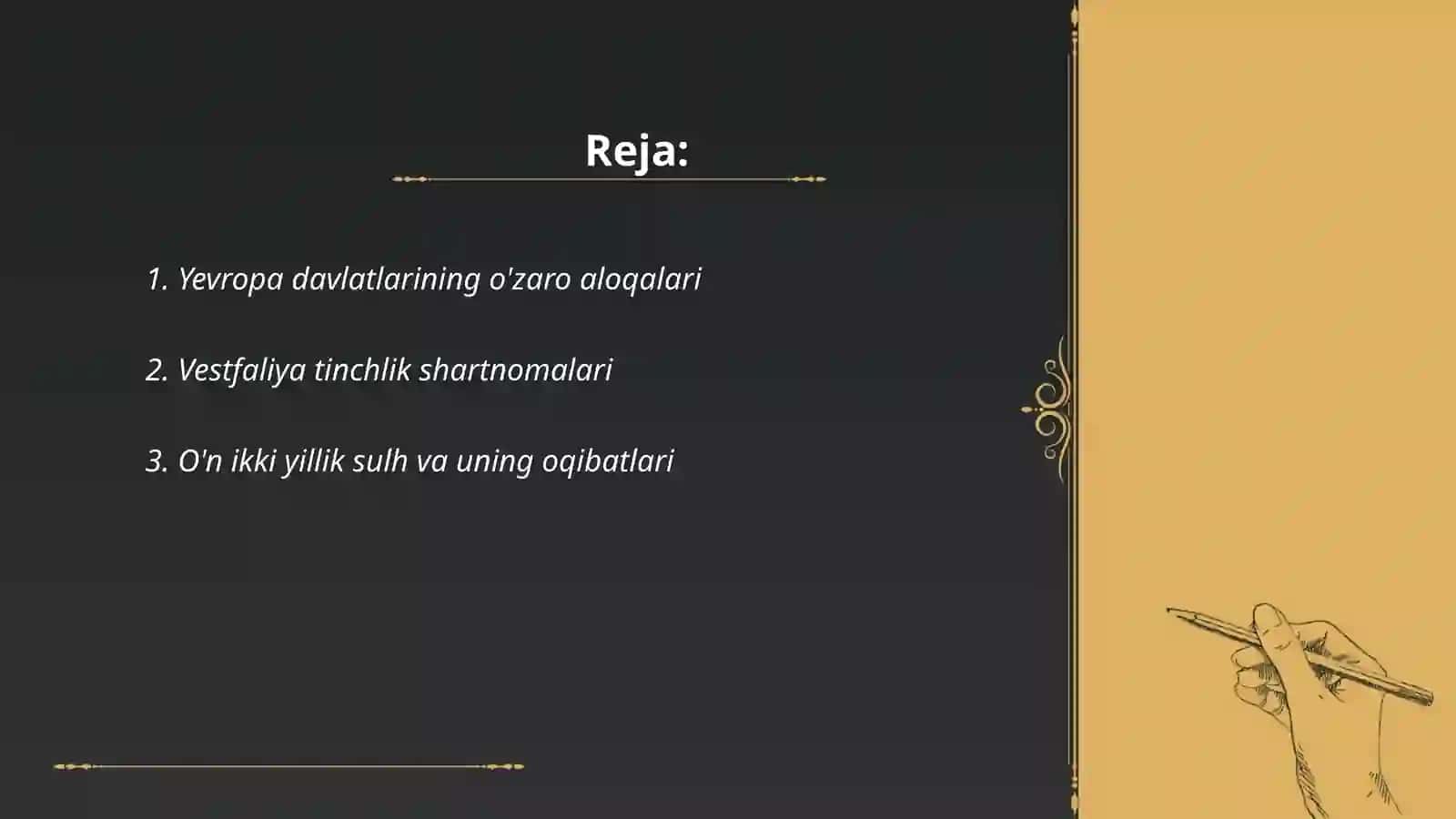Yevropa davlatlarining o'zaro aloqalari 2