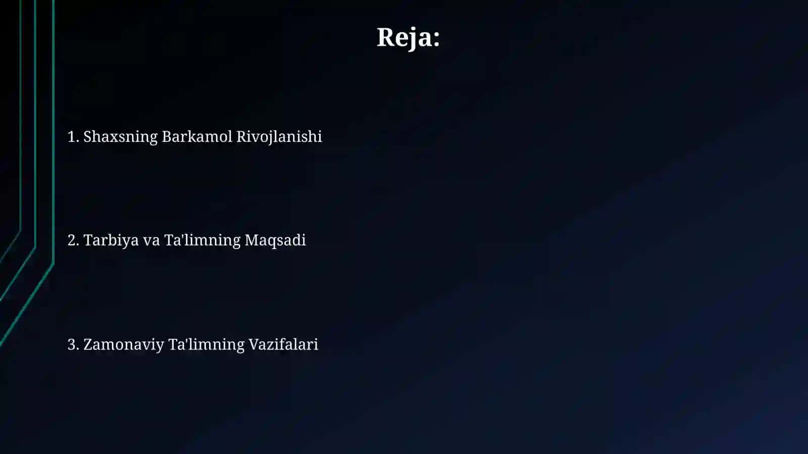 Таълимнинг глобал миқёсдаги мақсади 2