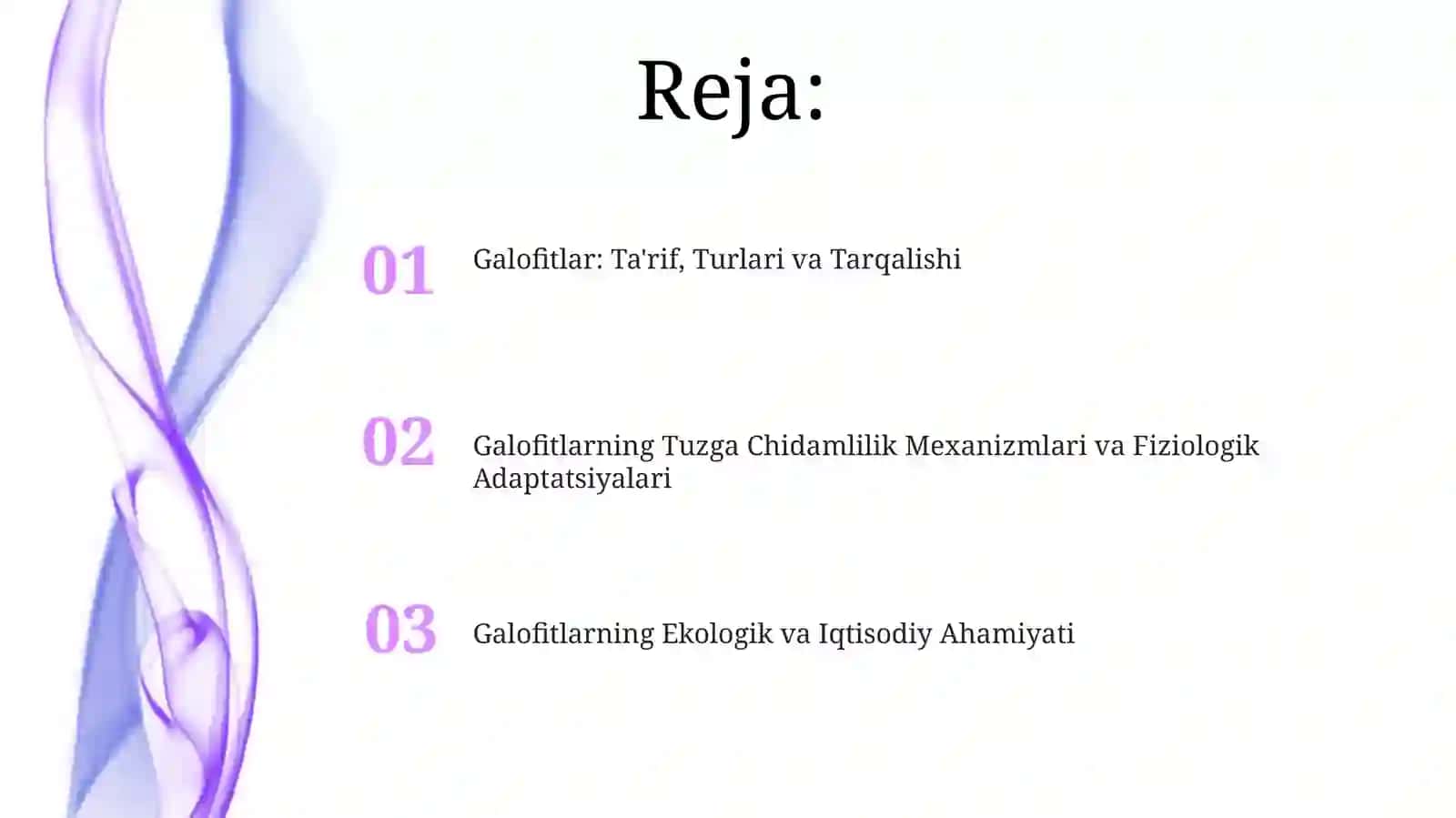 Galofitlar va ularning turlari 2