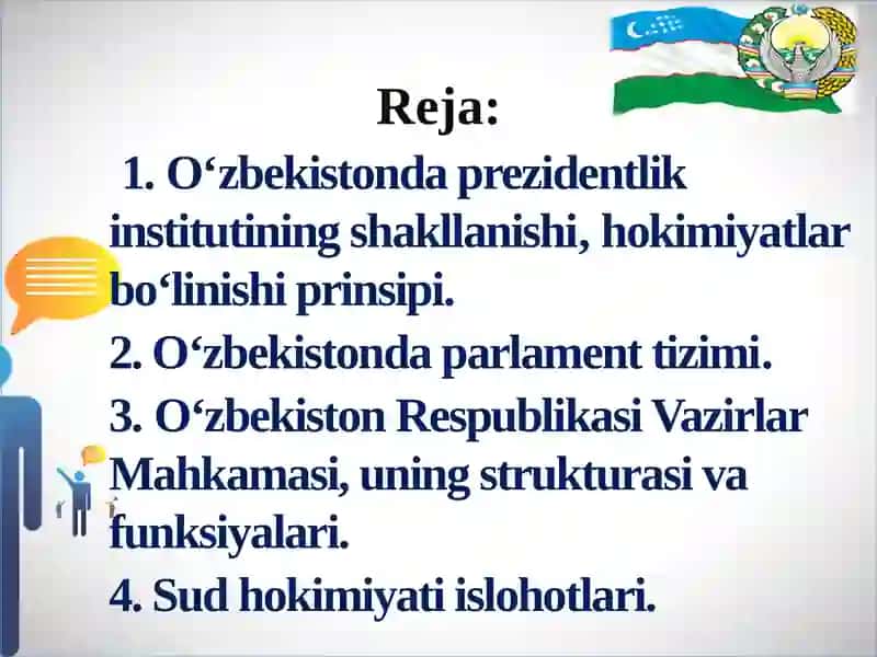 O‘ZBEKISTONDA DEMOKRATIK, FUQAROLIK JAMIYATI ASOSLARINING SHAKLLANISHI, AMALGA OSHIRILGAN SIYOSIY ISLOHOTLAR 2