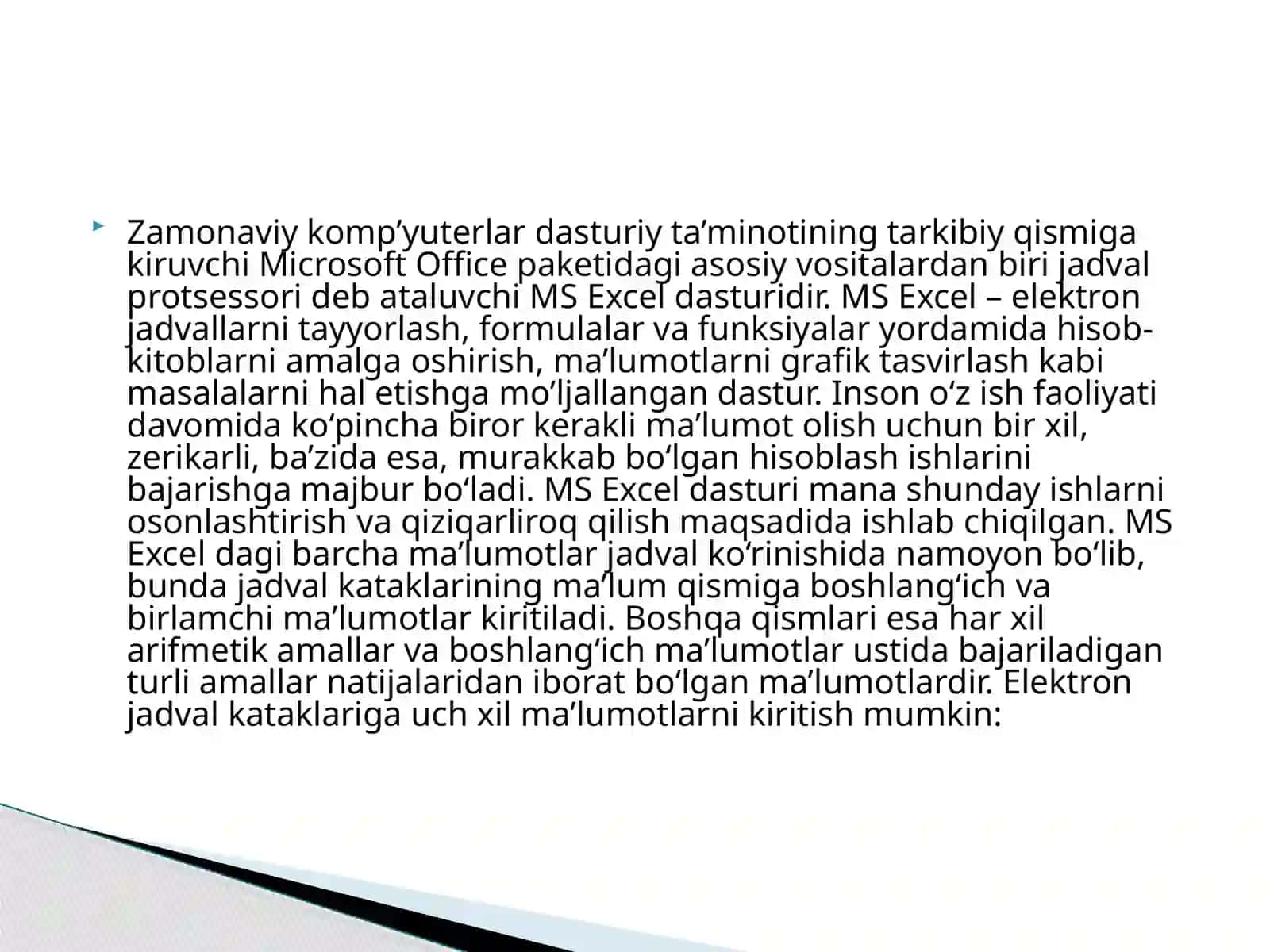 Iqtisodiyotda AKT fanidan mustaqil ish 2