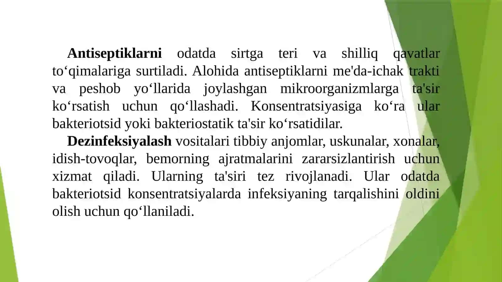 Mikroblarga qarshi ta'sir ko'rsatish xossasiga ega bo'lgan dorivor 2