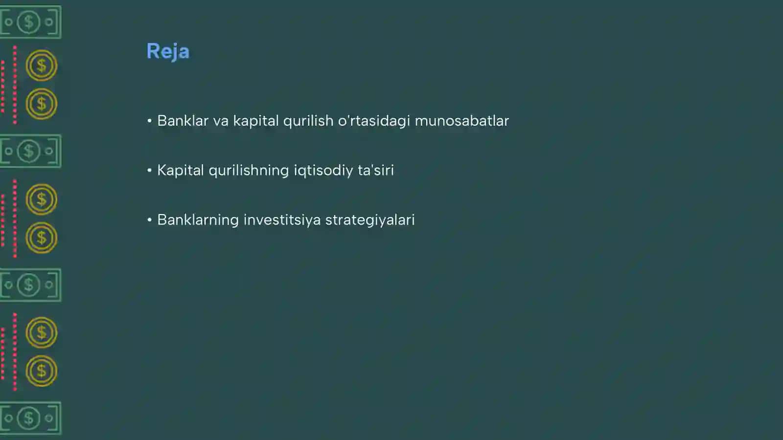 Banklarning investitsiya faoliyatida kapital qurilish 2