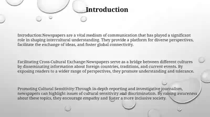 The Role Newspapers In The Development Of Intercultural Communication 2