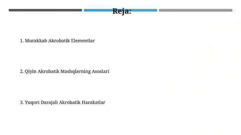 Sodda akrobatik mashqlar 2