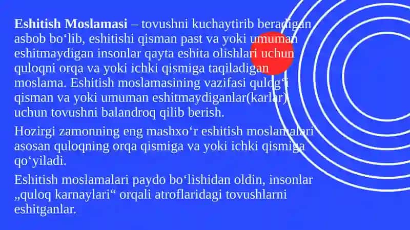 Eshitish apparatlari haqida umumiy tushuncha 2