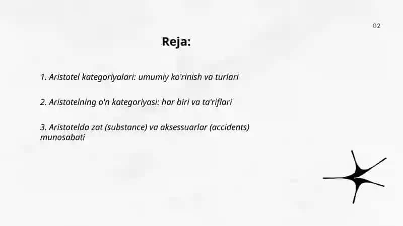 Aristotel kategoriyalari 2