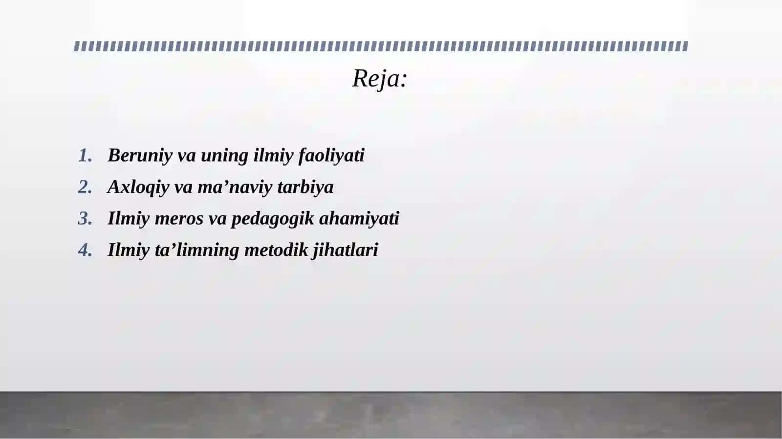 Beruniy ilmiy merosida ta’lim va tarbiya masalalari. 2