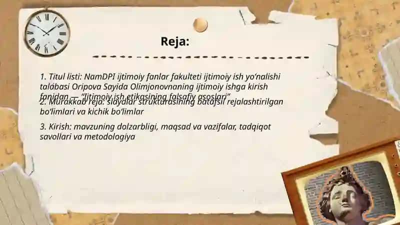 Ishtimoyi ish etikasining falsafiy asoslari 2