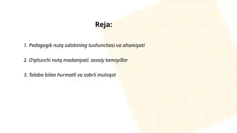 Pedagogik nutq odobi 2