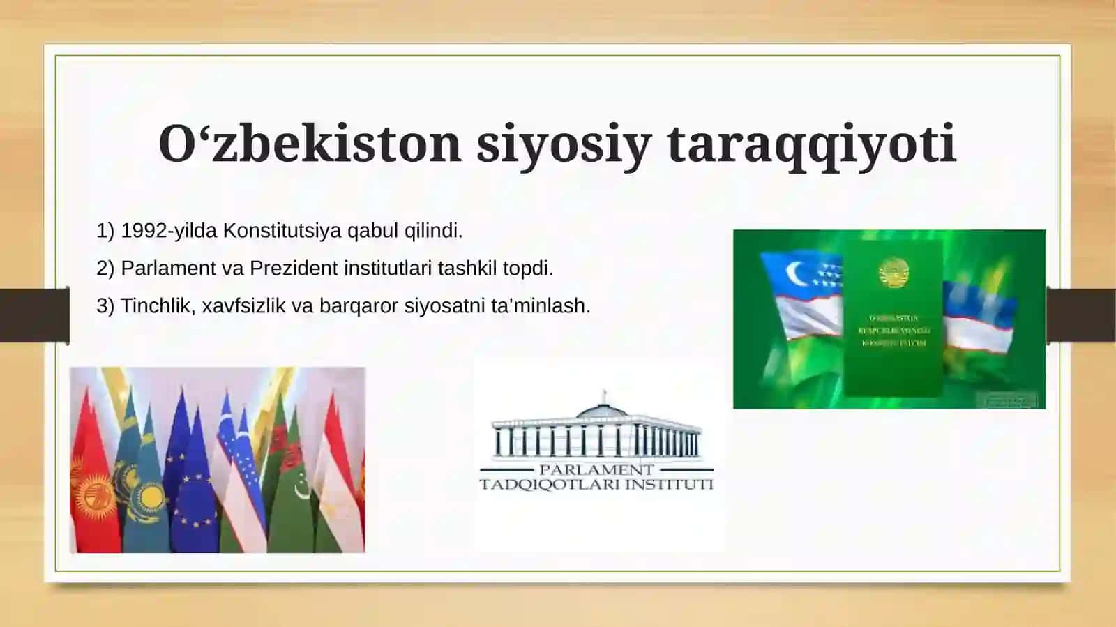 1991–2025-yillarda O‘zbekiston va jahon davlatlari taraqqiyoti | Tayyor slayd (prezentatsiya) 2