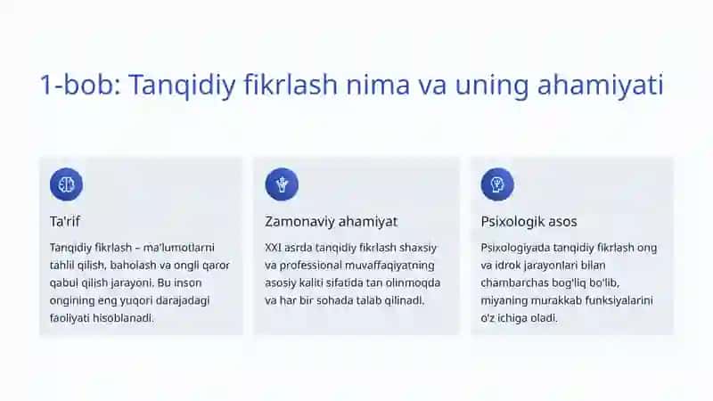 Tanqidiy Fikrlash Psixologiyasi: Aql va Tahlil San'ati 2