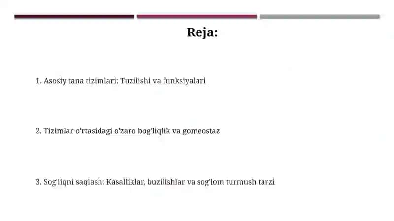 Odam tana qismlari tuzilishi va funksiyalari 2
