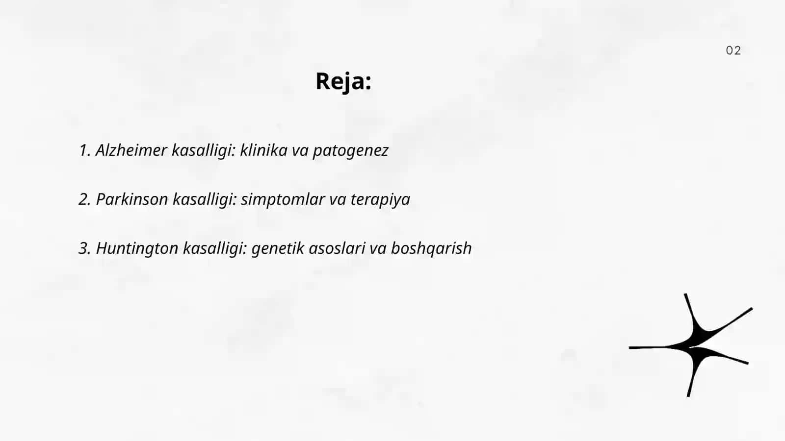 Alzheimer kasalligi: klinika va patogenez 2