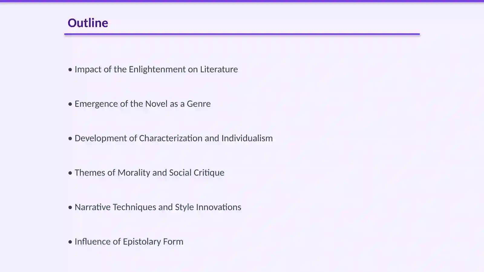 Features of the English novel of the first stage of the Enlightenment 2