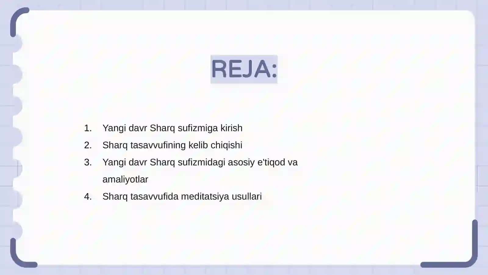 Yangi davr Sharq tasavvufi 2