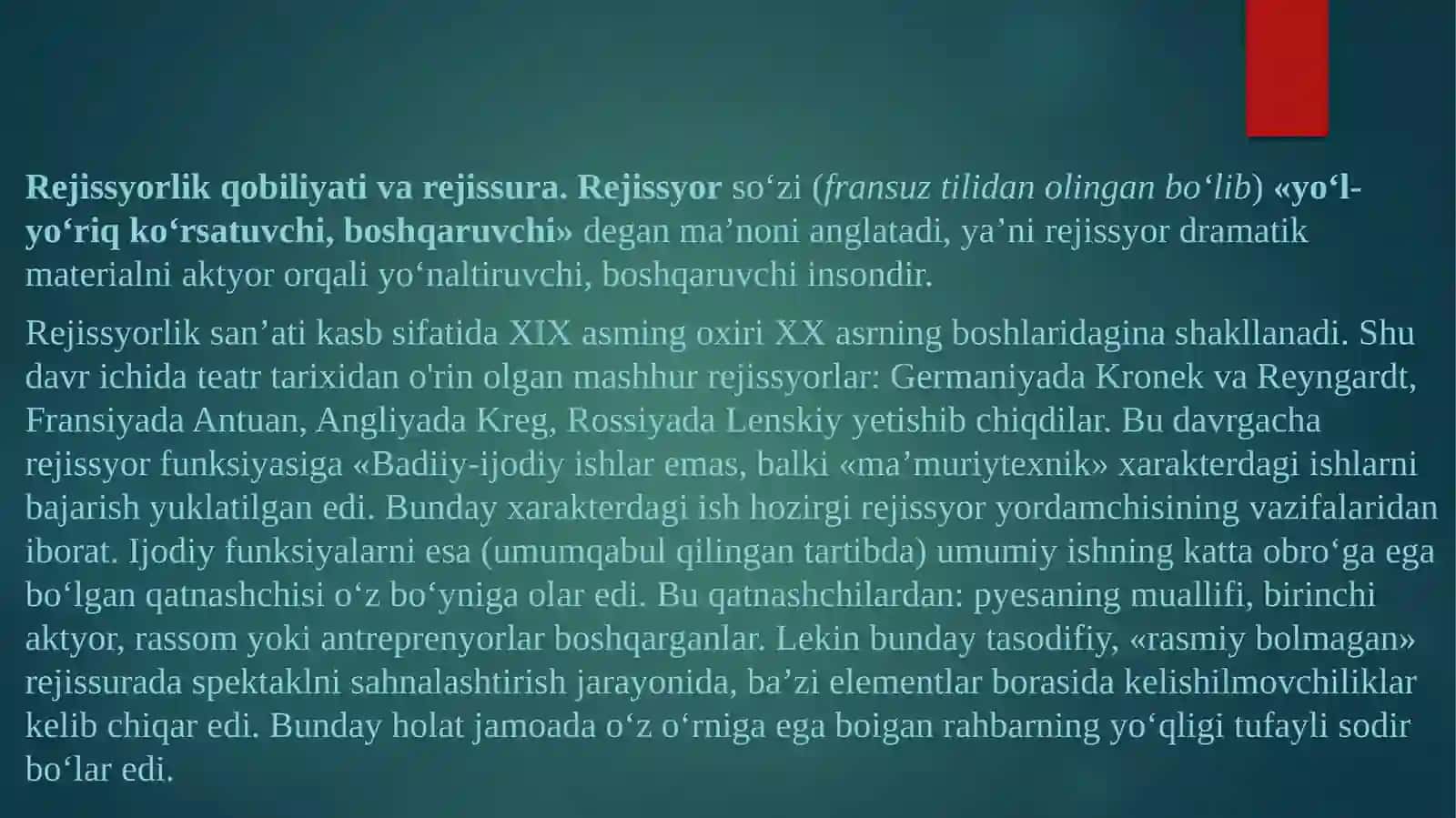 Ommaviy bayramlar, sport tadbirlari hamda sport musobaqalarini tashkil etishda rejissyorlik xislatlari 2