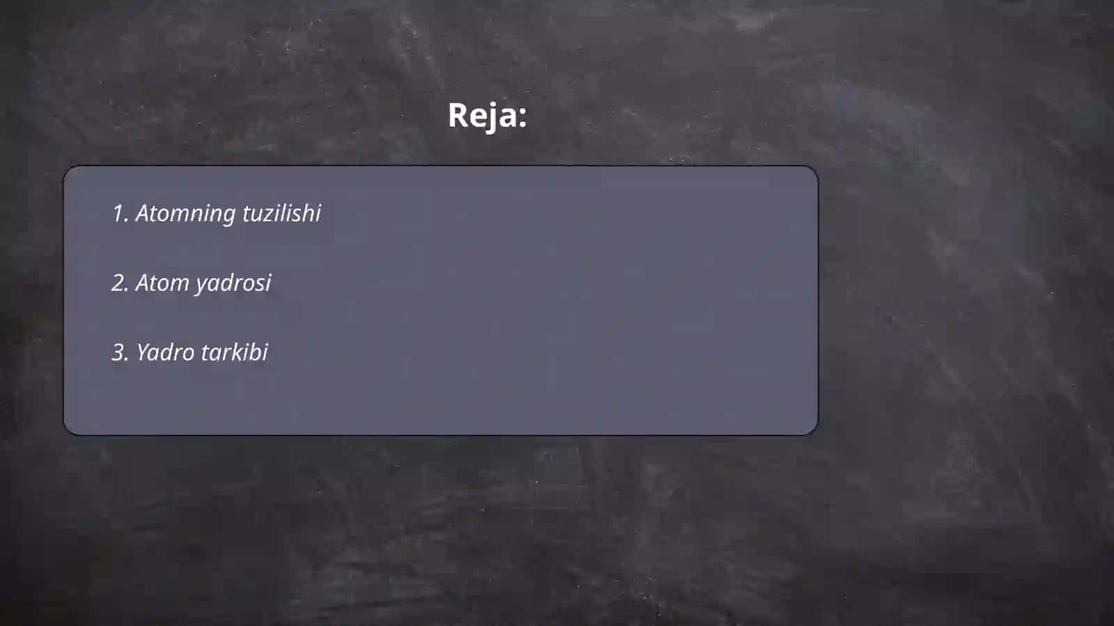 Atomning tuzilishi 2