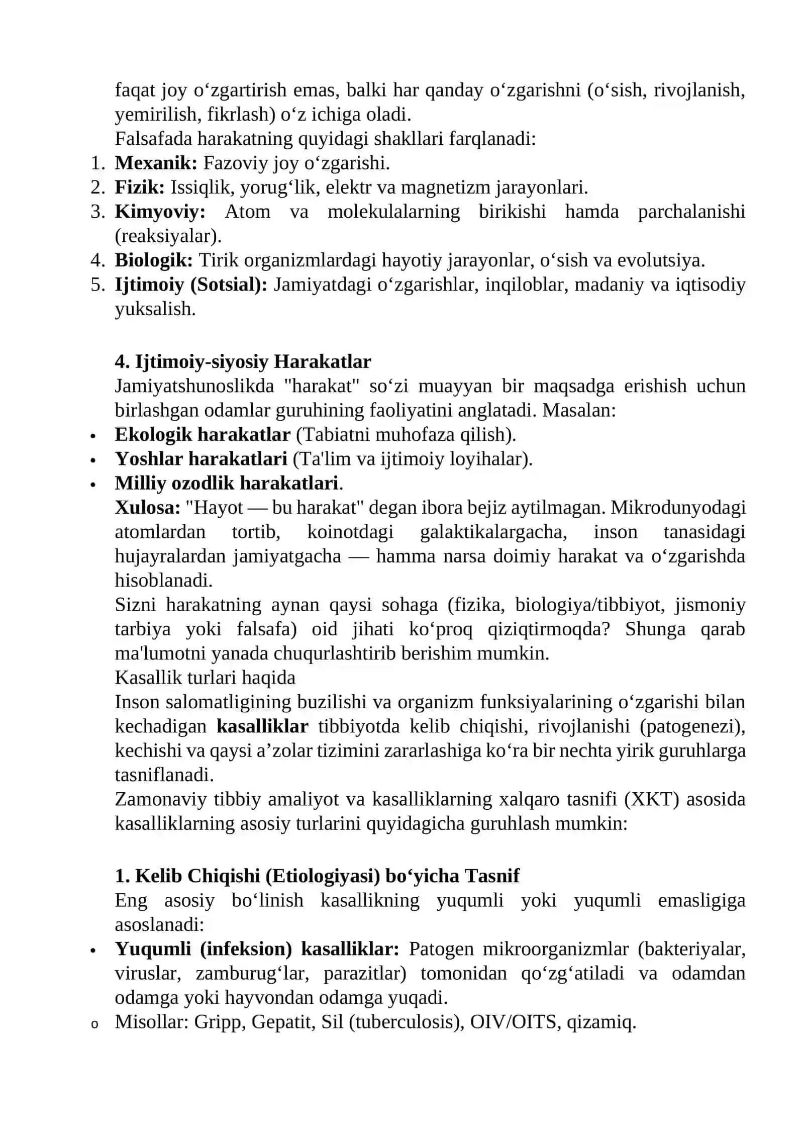 Harakat haqida ma'lumot 2