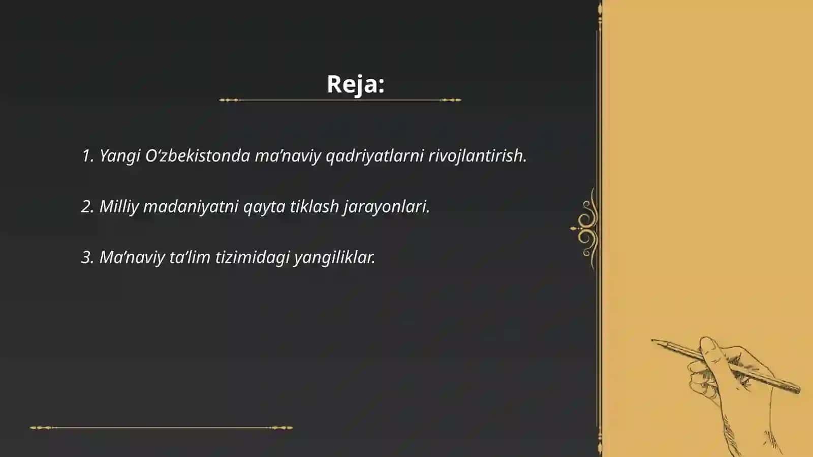 Yangi O‘zbekistonda amalga oshirilayotgan ma’naviy o‘zgarishlar 2