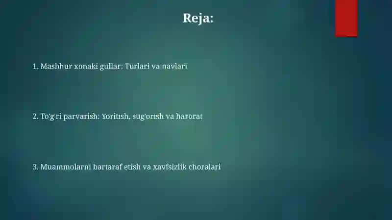 Manzarali gullaydigan xona o‘simliklari 2