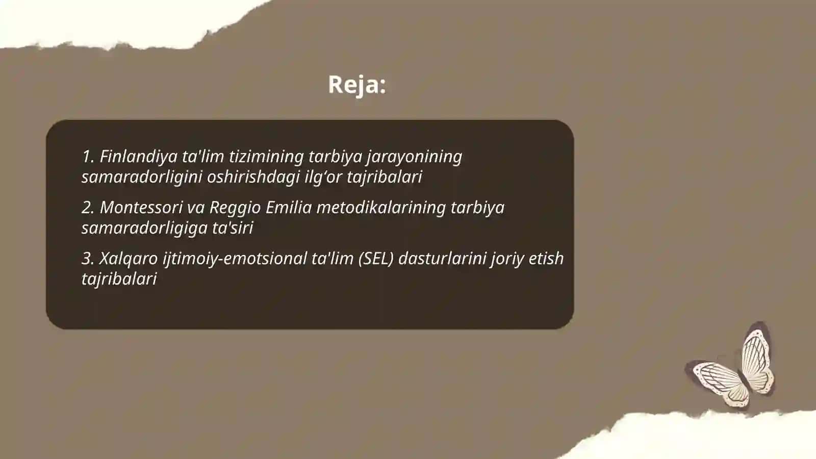 Tarbiya jarayonining samaradorligini oshirishda ilgʻor xorijiy tajribalar 2