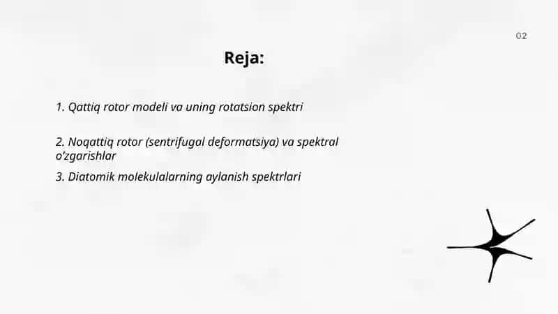 Molekulalarning aylanish spektrlari 2