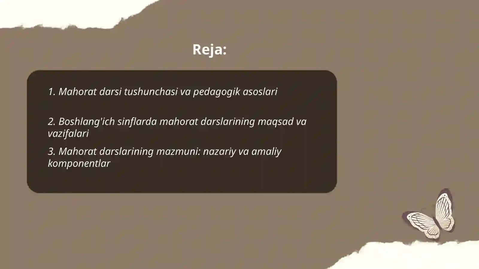 Boshlang'ich sinflarda mahorat darslari usuli 2