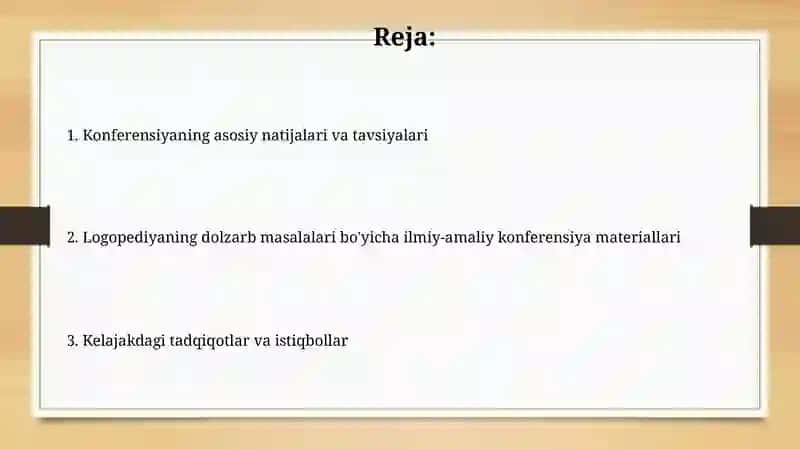 Logopediya sohasining dolzarb masalalariga baģishlangan ilmiy amalaiy anjuman materiallari 2