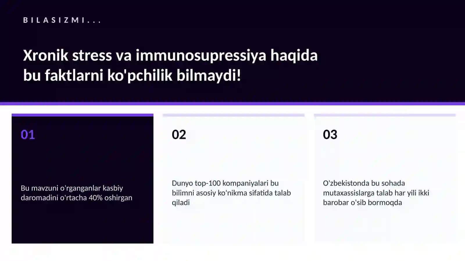 Xronik stress va immunosupressiya 2