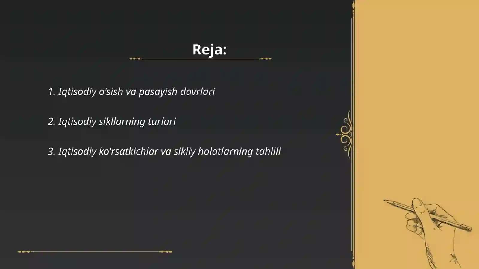 Iqtisodiyotning sikli 2