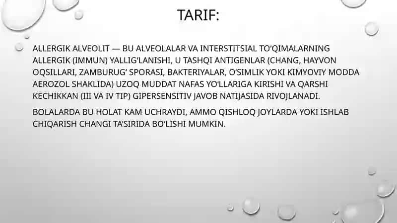 Allergik alveolit 2