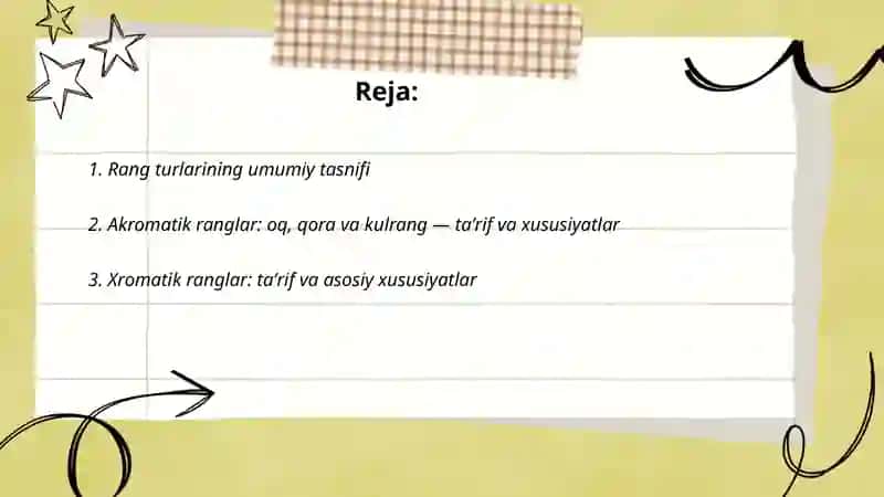 Ranglar haqida maʼlumot 2