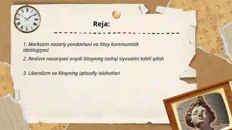 Marksizm nazariy yondashuvi va Xitoy 2