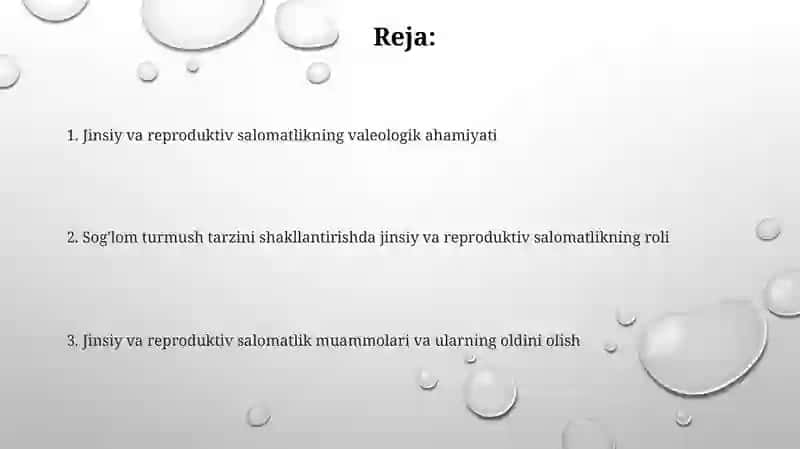 Jinsiy va repoduktiv salomatlikning valeologik ahamiyati 2