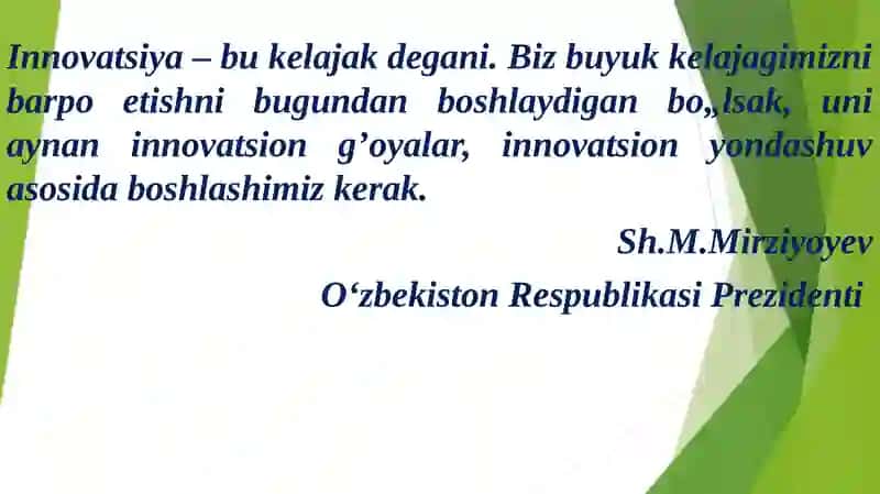 Innovatsion iqtisodiyotning umumiy asoslari 2
