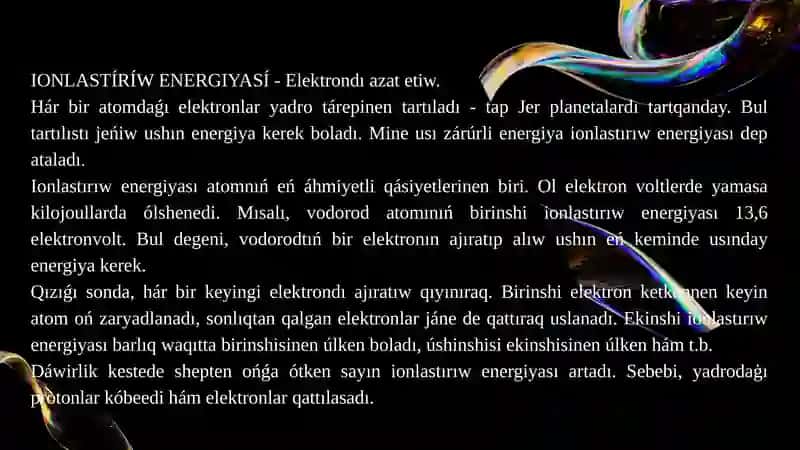 Ionlastırıw 2