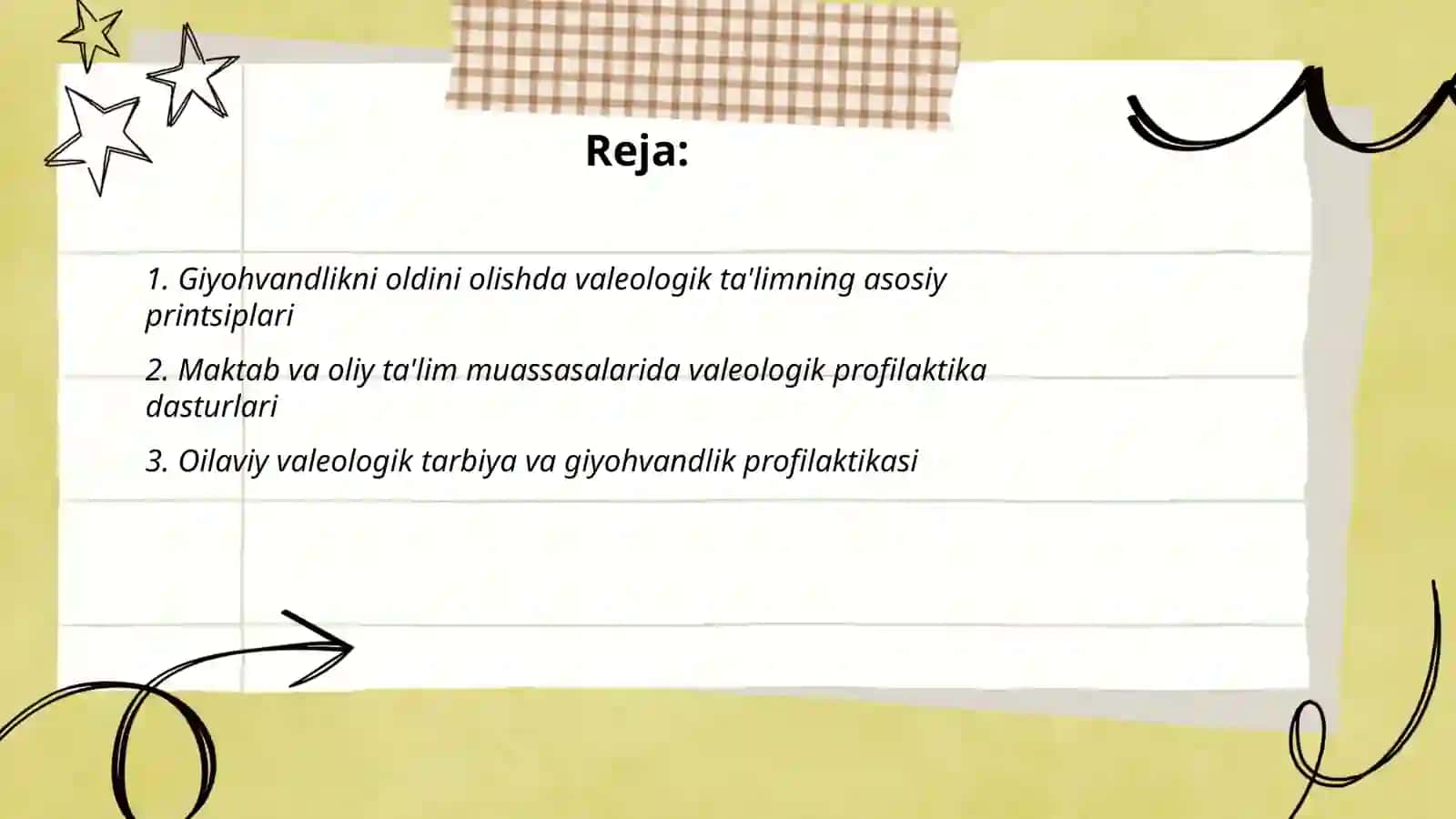 Giyohvandlikni oldini olishda valeologik yondashuvlar 2