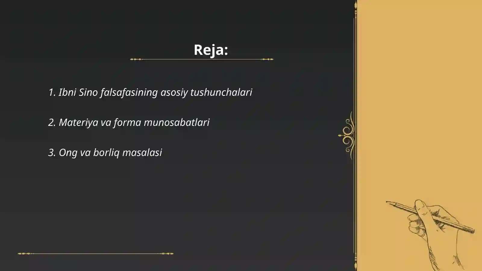 Ibni sinoning falsafiy qarashlari 2