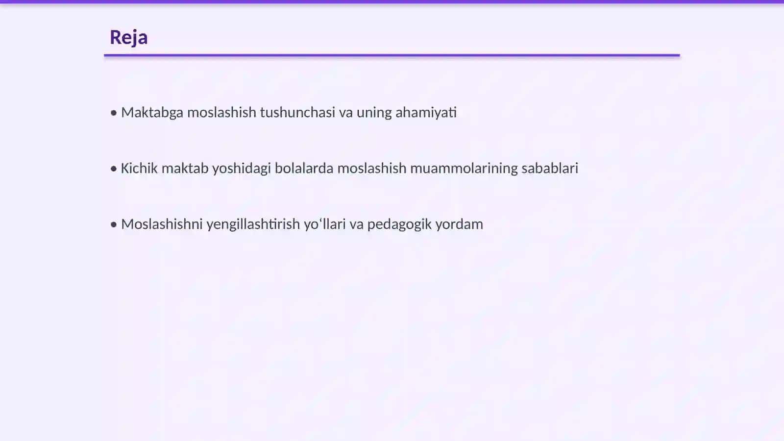 Kichik maktab yoshidagi bolaning maktabga moslashishi muammosi 2