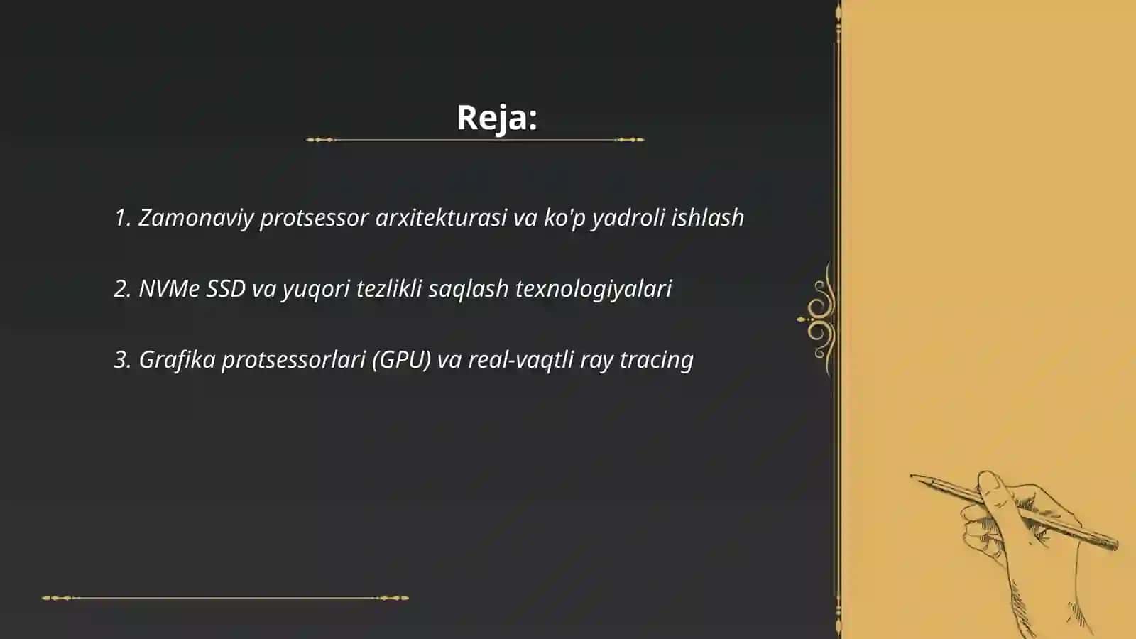 Zamonaviy shaxsiy kompyuter texnologiyalari 2