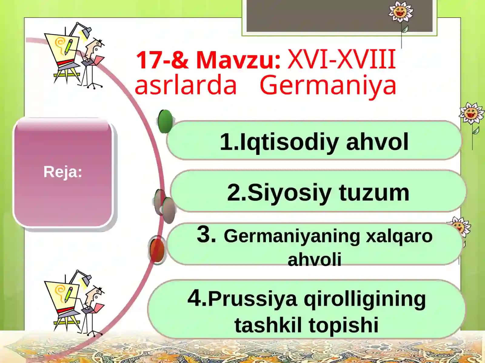 XVI-XVIII asrlarda Germaniya Dars Ishlanmasi 2