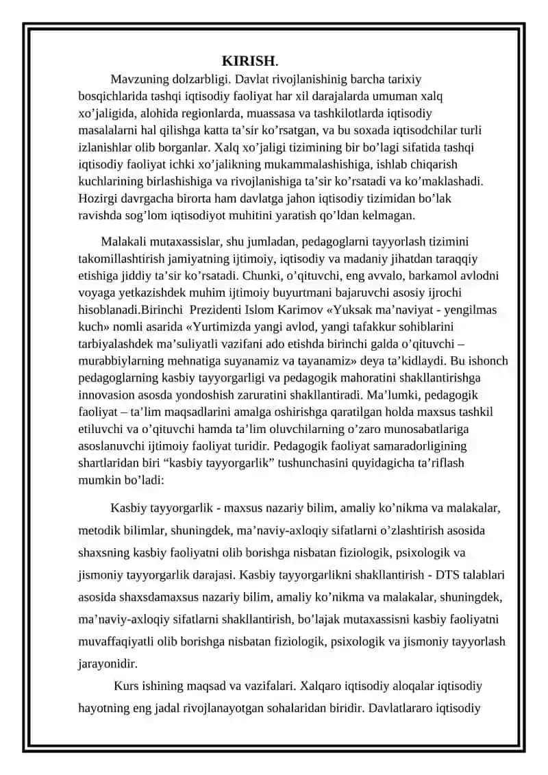 Iqtisodiy faoliyat va uning turlari 2