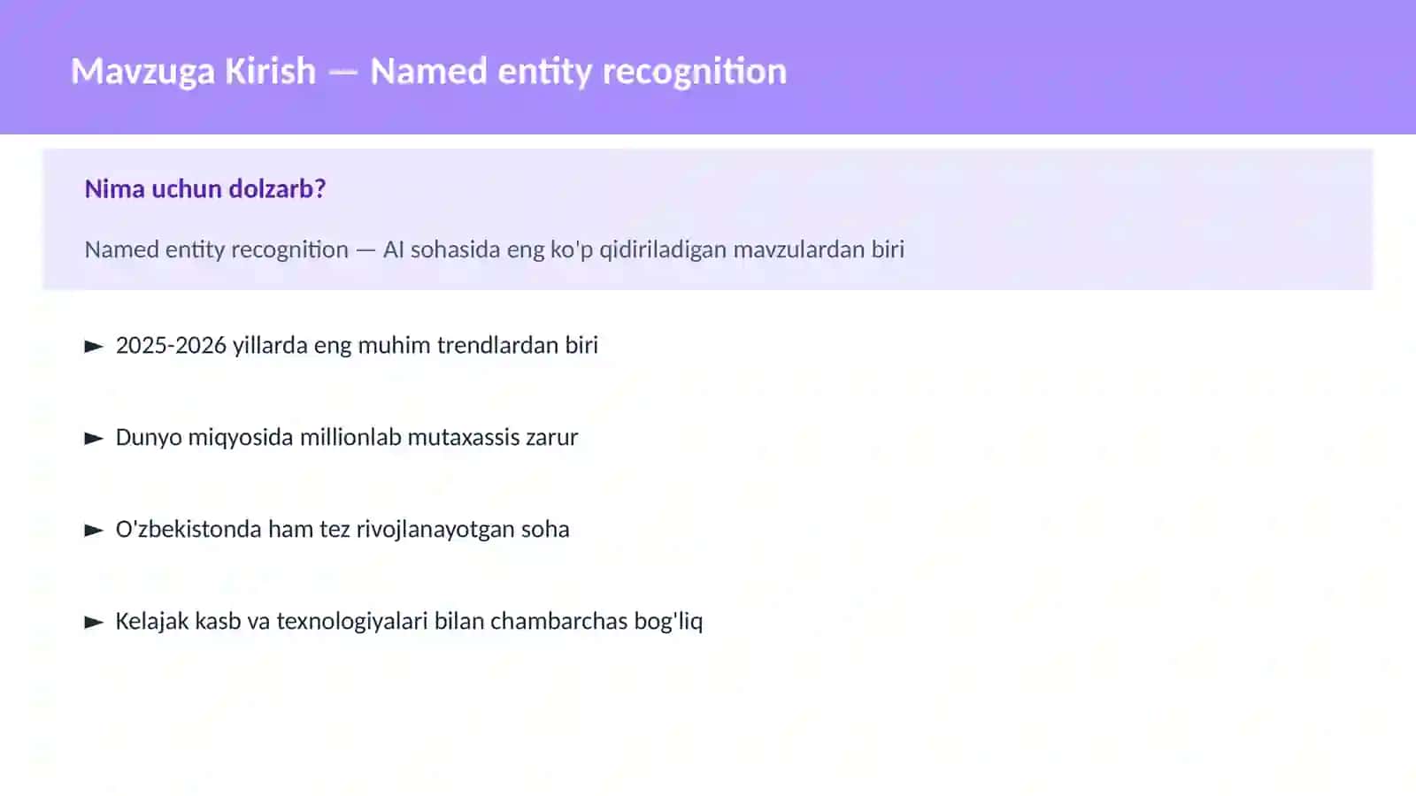 Named entity recognition 2