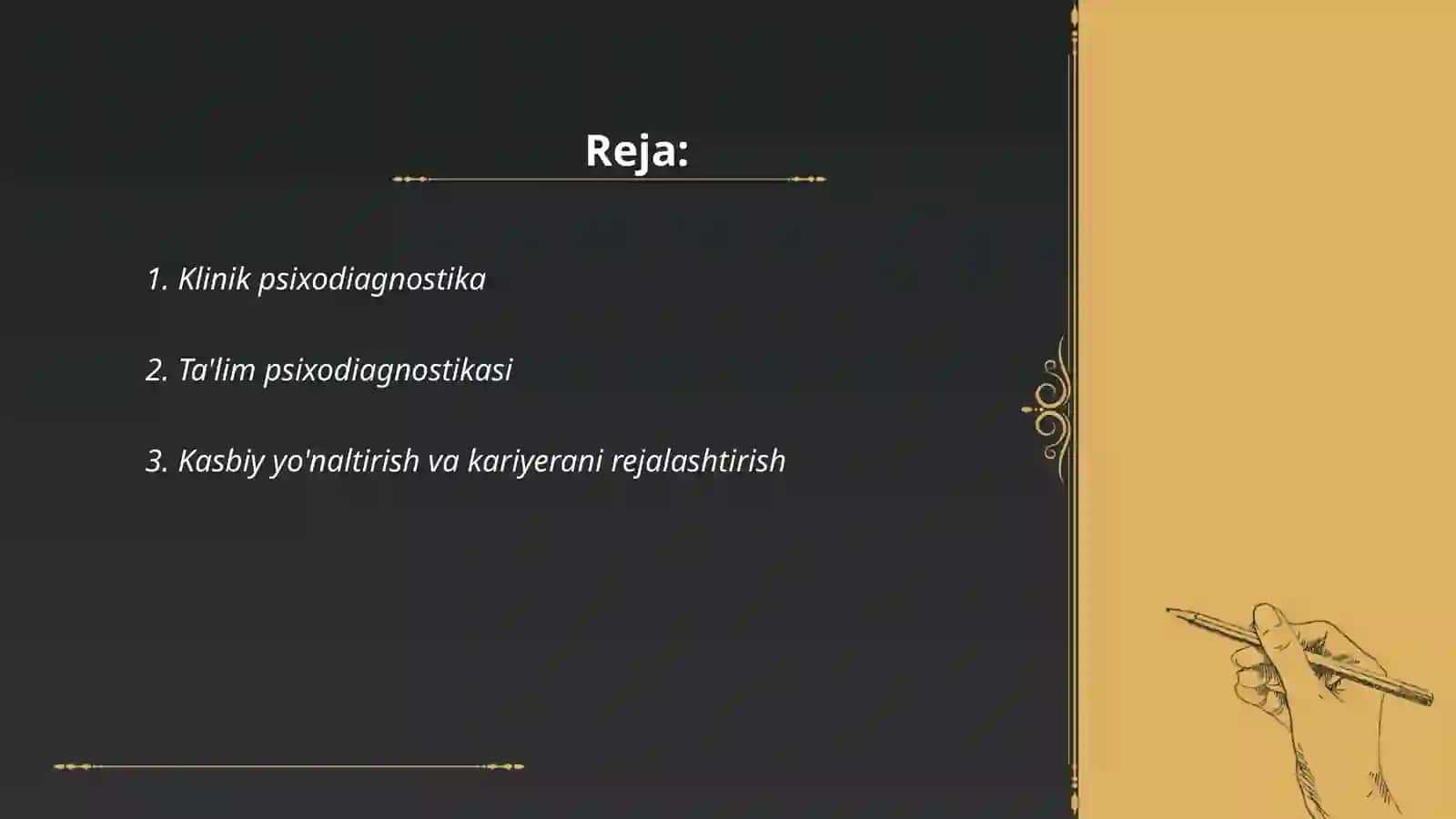Psixodiagnostikani qo'llash sohalari 2