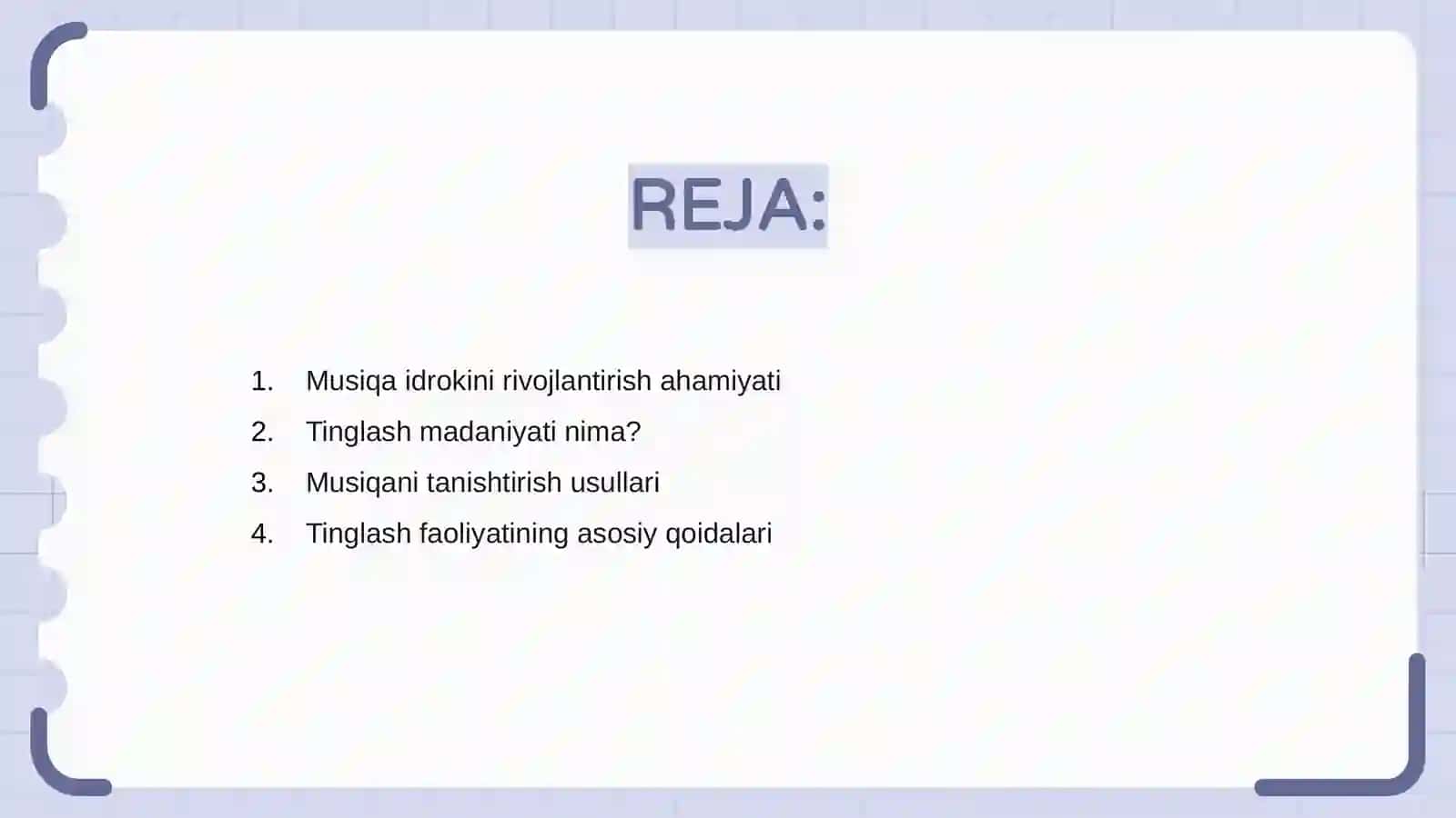 Musiqa idroki va tinglash madaniyati shakllantirish 2