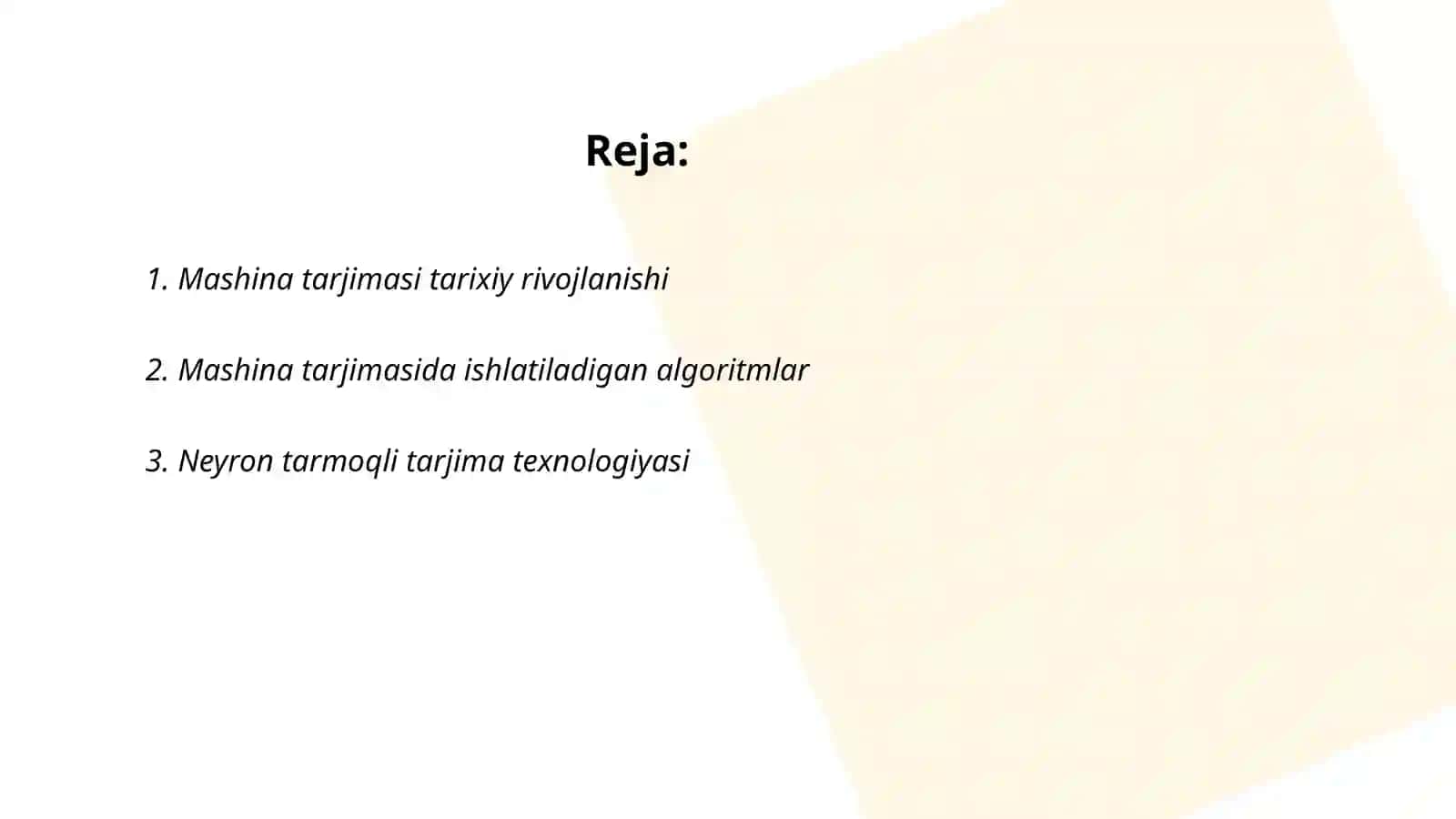 Mashina tarjimasi 2