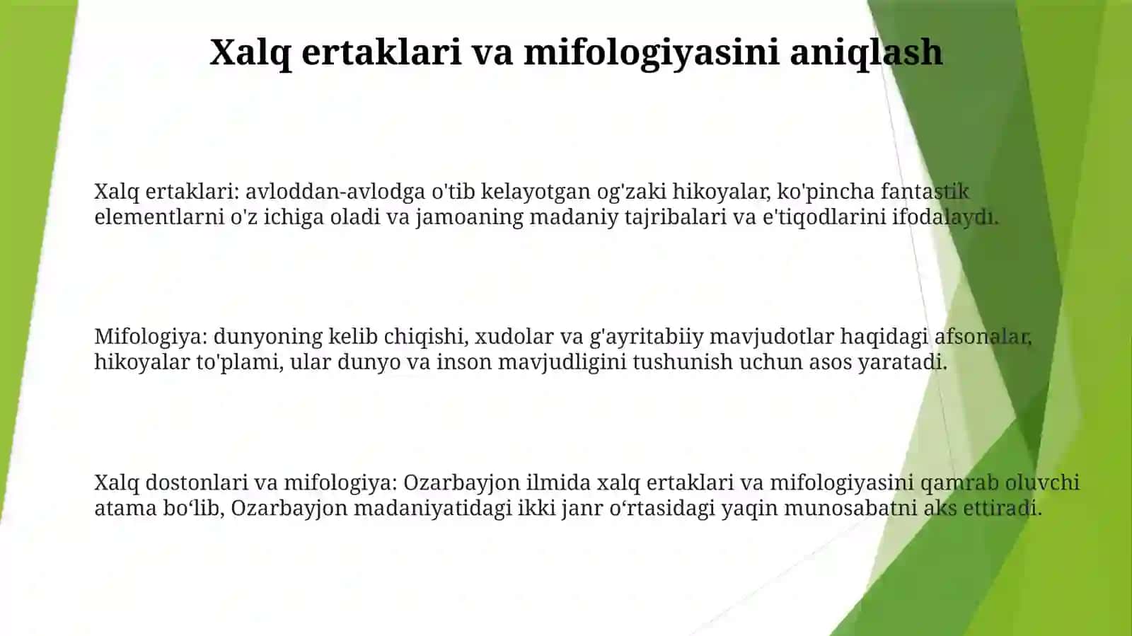 Xalq Dostonlari Va Mifologiya 2