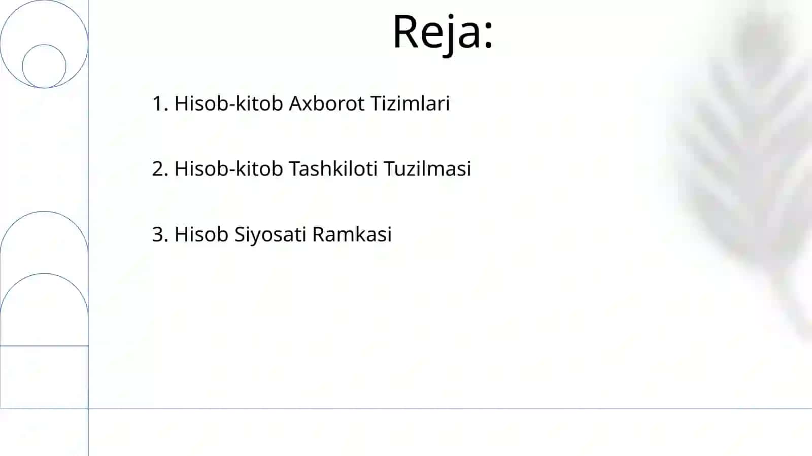 Bugʻalterya hisobini tashkil etish va hisob siyosati 2