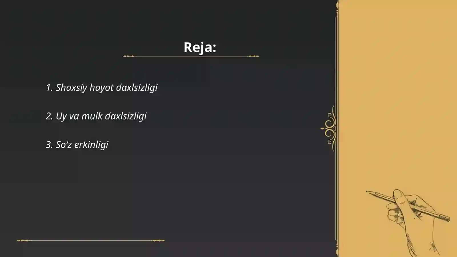 Fuqarolarning konstitutsiya va qonunlarda mustahkamlab qoʻyilgan huquq va erkinliklarga qarshi jinoyatlar 2
